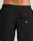 MAD HUEYS  - Triple Anchor 18th Swim Volley Short - Black