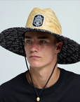 MAD HUEYS - Triple Anchor Straw Hat - Black