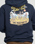 MAD HUEYS - Sinkin Tins Hooded Pullover - Navy