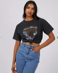 SILENT THEORY-  Joshua Tree Tie Tee.  Washed Black