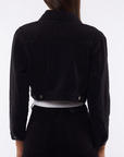 SILENTTHEORY- Courtney Crop Jacket Black