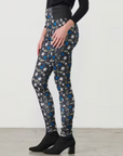 CAJU-  Nature Print and Elastic Waist Legging