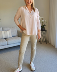 THREADZ - LA Stretch Pull On Jean - Natural Product Code 35371