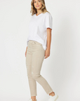 THREADZ - LA Stretch Pull On Jean - Natural Product Code 35371