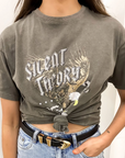 SILENT THEORY-  Toretto Tie Tee.  Coal