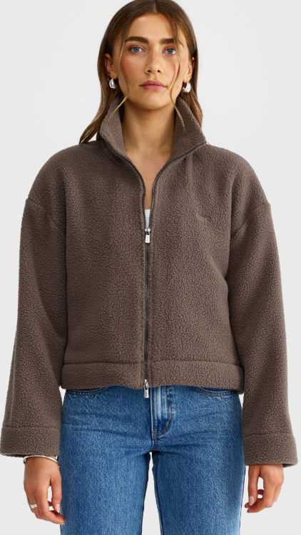 SOLENE Sherpa Jacket Espresso
