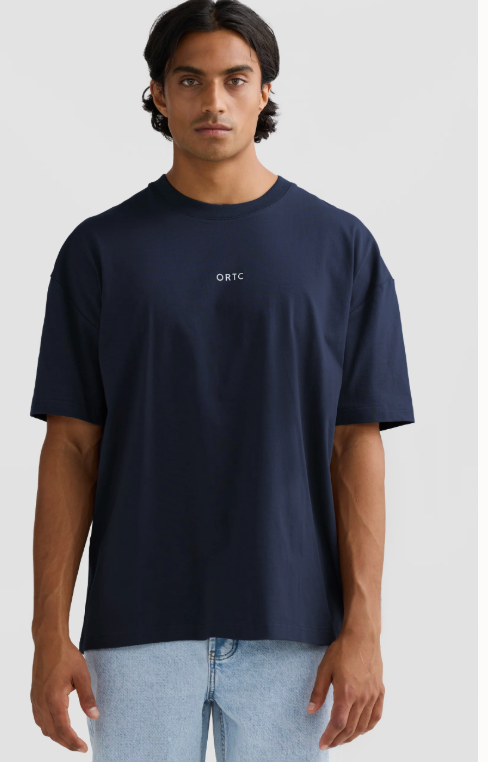 ORTC - Oli Box Fit Logo T Shirt - Navy