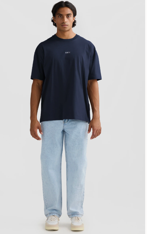 ORTC - Oli Box Fit Logo T Shirt - Navy
