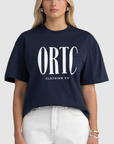 ORTC Spencer Logo Oversized T Shirt Navy
