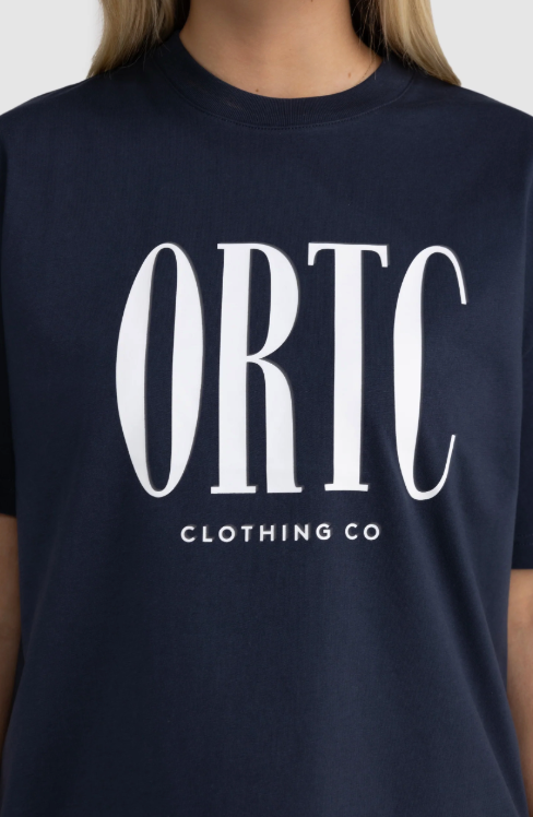 ORTC Spencer Logo Oversized T Shirt Navy