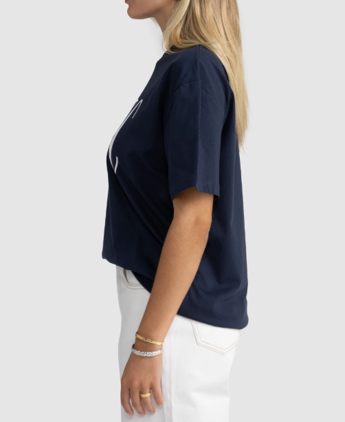 ORTC Spencer Logo Oversized T Shirt Navy