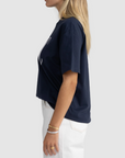 ORTC Spencer Logo Oversized T Shirt Navy