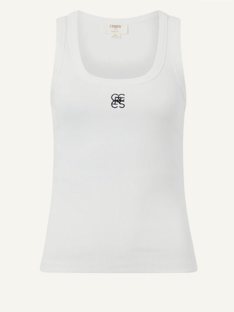 CERES Zoe Contour Rib Scoop Tank