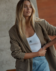 CERES Zoe Contour Rib Scoop Tank