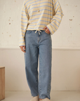CERES Leah Tapered Barrel Jean - Vintage Blue