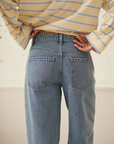 CERES Leah Tapered Barrel Jean - Vintage Blue
