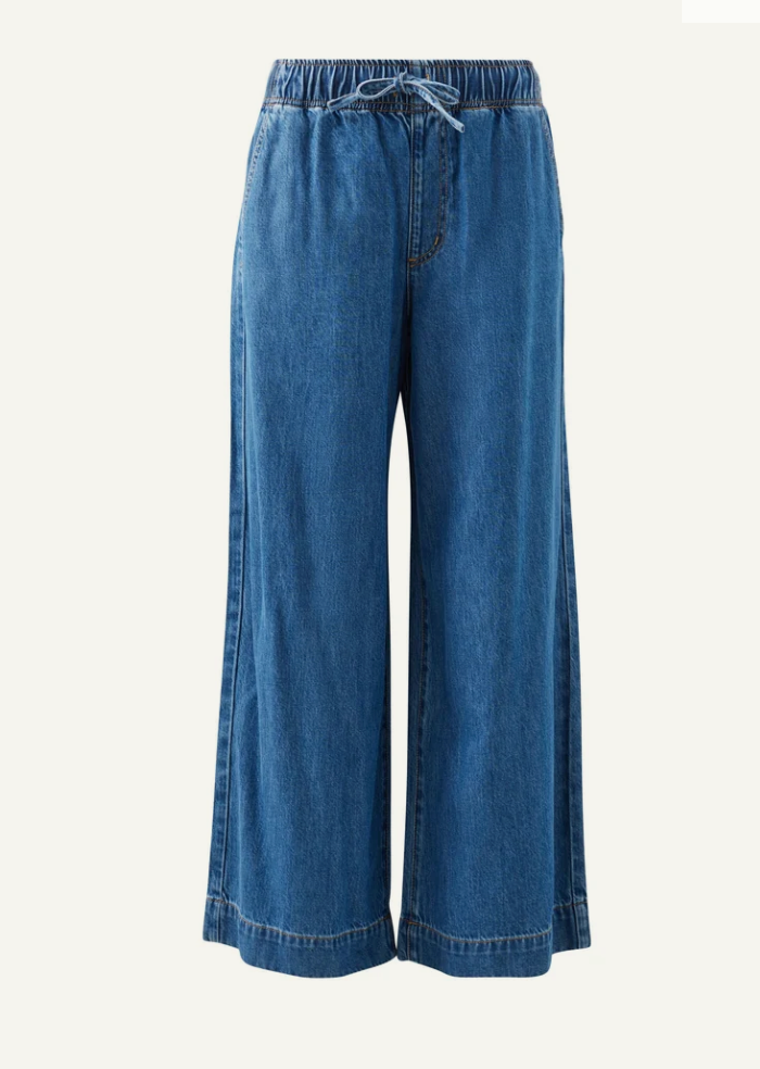 CERES Andie Wide Leg Drawstring - Fresh Indigo
