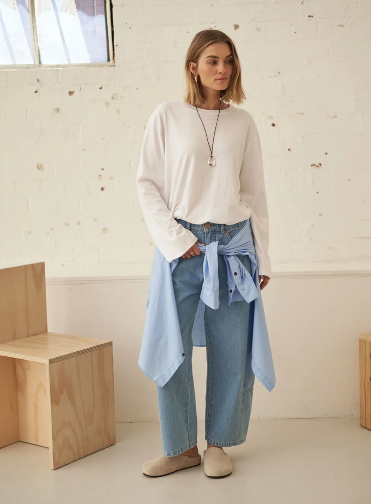 CERES Demi Barrel Jean - Vintage Blue
