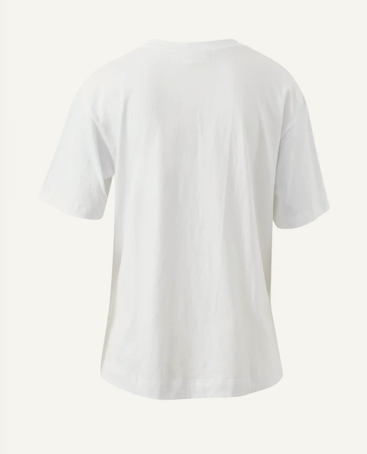 CERES Stevie Slouchy Tee - White/Ceres Flora