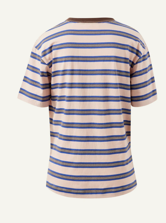 CERES Stevie Slouchy Tee - Pink/Blue/Choc Stripe