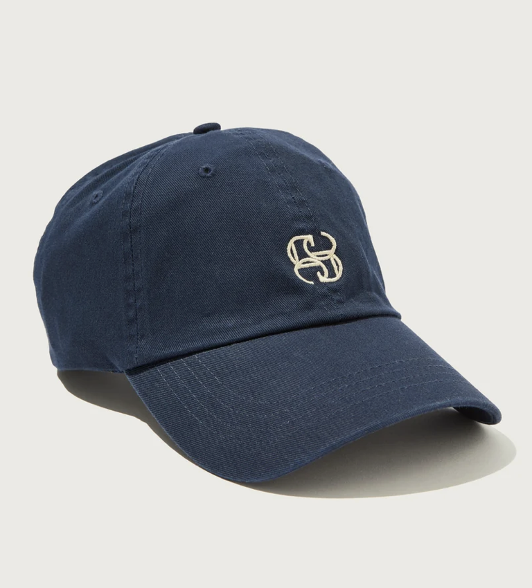 CERES Pip Everyday Cap - Navy/Ecru Stitch
