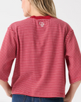 Cartel & Willow Hallie Tee - Boysenberry Stripe