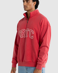 ORTC - Duke Logo Quater Zip Vintage - Red