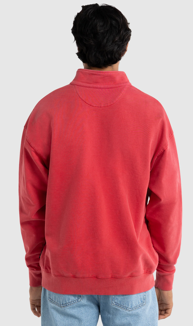 ORTC - Duke Logo Quater Zip Vintage - Red