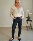 Threadz Jackie Stripe Knit - Natural