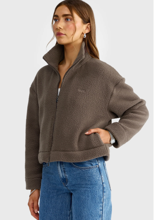 SOLENE Sherpa Jacket Espresso