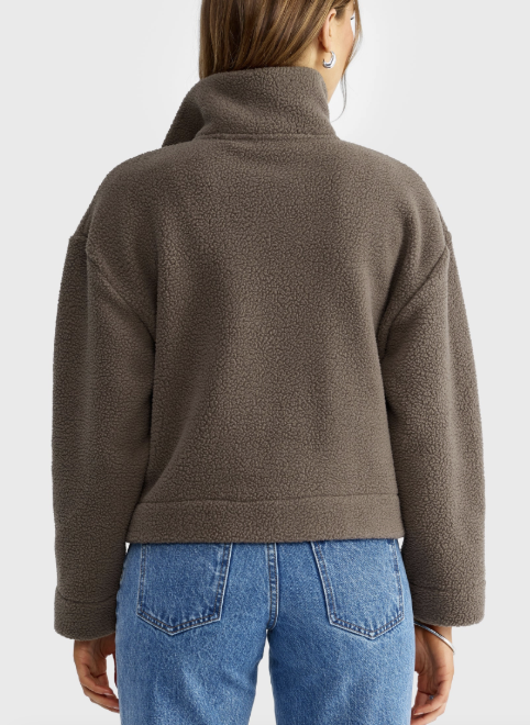 SOLENE Sherpa Jacket Espresso