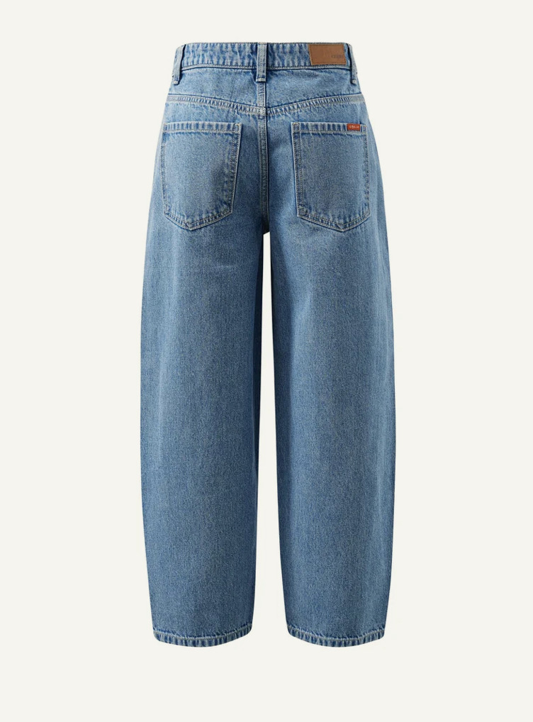 CERES Leah Tapered Barrel Jean - Vintage Blue