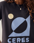 CERES Stevie Slouchy Tee - Phantom Ceres Moon