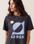 CERES Stevie Slouchy Tee - Phantom Ceres Moon