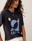 CERES Stevie Slouchy Tee - Phantom Ceres Moon