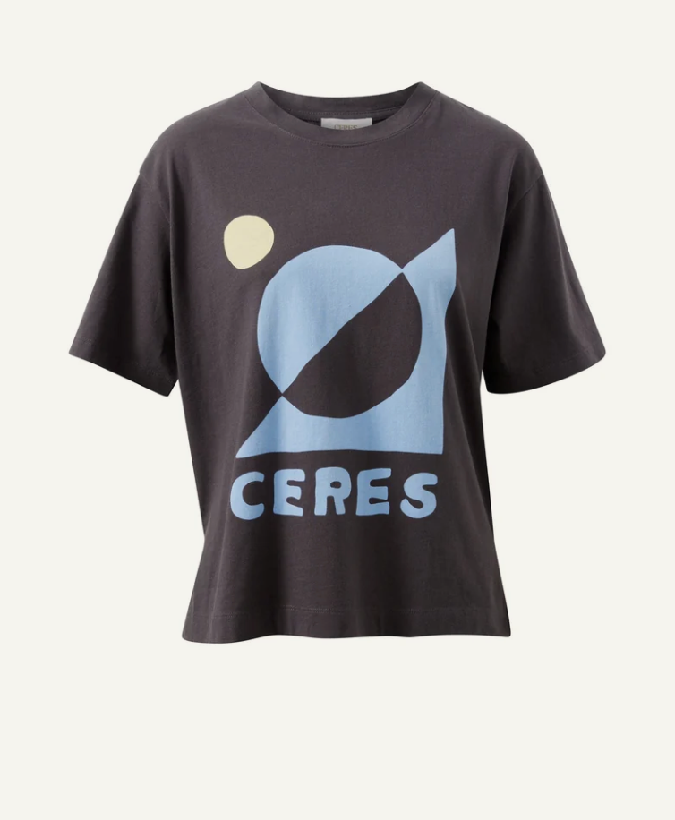 CERES Stevie Slouchy Tee - Phantom Ceres Moon