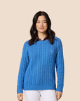 GORDON SMITH - Hampton Cable Jumper - cobalt