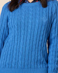 GORDON SMITH - Hampton Cable Jumper - cobalt