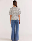 STAPLE THE LABEL-  Gaia Stripe Boxy Knit Tee
