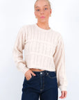 ALL ABOUT EVE - Whitney Knit Sweater Vanilla