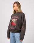 ALL ABOUT EVE - Aurora Box Crew - Washed Black