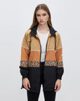 ALL ABOUT EVE-  Carter Spray Jacket.  Brown/ Black