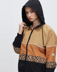 ALL ABOUT EVE-  Carter Spray Jacket.  Brown/ Black