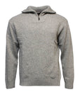 ANSETT - LambsWool/Nylon 1/2 Zip Mock - Walnut