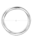 MYJS Trinity Interlocking Eternity Crystal Bangles |3-1042-R