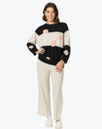CLARITY-  Moonlight Knit Pink Spots -  Black