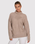 BELLE AND BLOOM The Academy Turtleneck Jumper - Oat