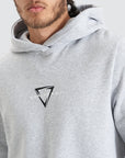NENA AND PASADENA Eight Rank Dual Curved Hoodie Grey Marle