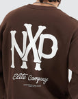 NENA AND PASADENA- Exposed Heavy Box Fit Sweater Shaved Chocolate