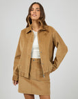 ALL ABOUT EVE - Bambi Cord Bomber - Tan